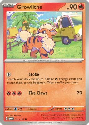 Growlithe Scarlet & Violet #31