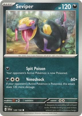 Seviper Scarlet & Violet #128