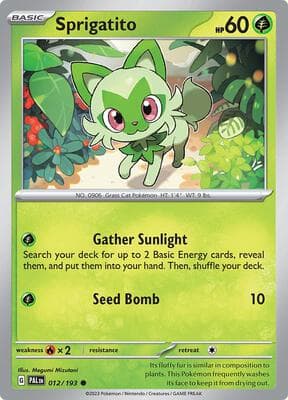 Sprigatito Paldea Evolved #12