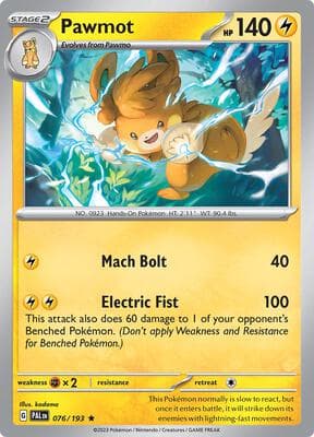 Pawmot Paldea Evolved #76