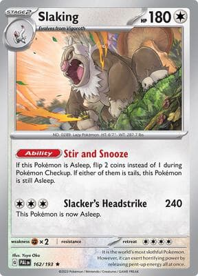 Slaking Paldea Evolved #162