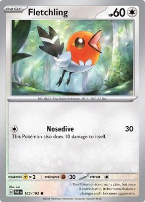 Fletchling Paldea Evolved #163
