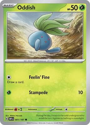 Oddish Obsidian Flames #1