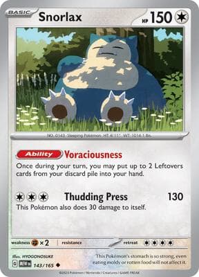 Snorlax 151 #143