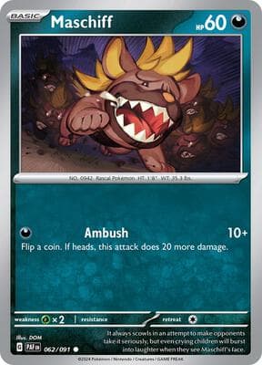 Maschiff Paldean Fates #62