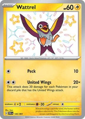 Wattrel Paldean Fates #145