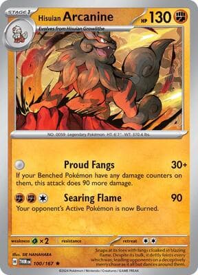 Hisuian Arcanine Twilight Masquerade #100