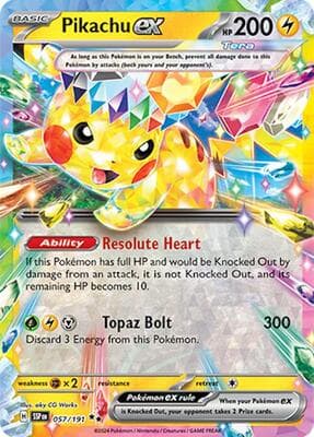 Pikachu ex Surging Sparks #57