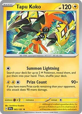 Tapu Koko Surging Sparks #65