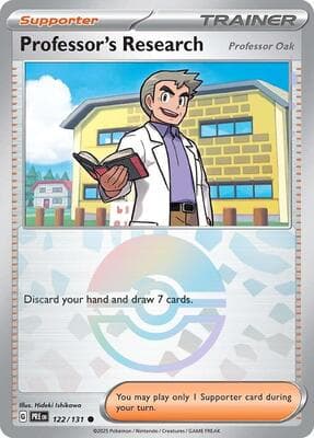 Professor's Research [Professor Oak] · Poke Ball Pattern Prismatic Evolutions #122