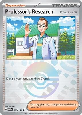 Professor's Research [Professor Elm] · Poke Ball Pattern Prismatic Evolutions #123