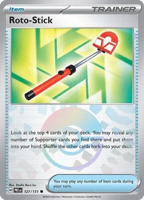 Roto-Stick · Poke Ball Pattern Prismatic Evolutions #127