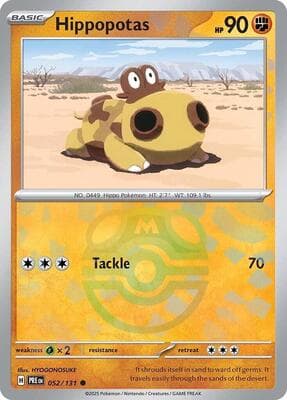 Hippopotas · Master Ball Pattern Prismatic Evolutions #52