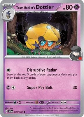 Team Rocket's Dottler Destined Rivals #88