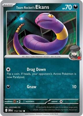 Team Rocket's Ekans Destined Rivals #112