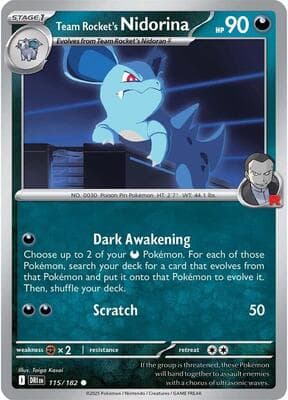 Team Rocket's Nidorina Destined Rivals #115