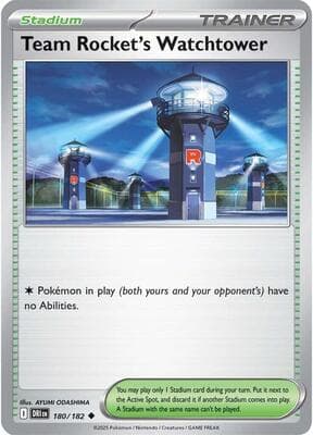 Team Rocket's Watchtower Destined Rivals #180