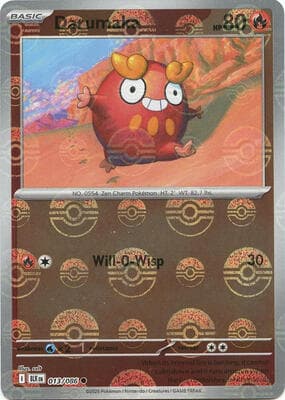 Darumaka · Poke Ball Pattern Black Bolt #13