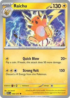Raichu Ascended Heroes #56