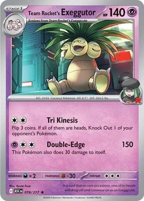 Team Rocket's Exeggutor Ascended Heroes #78