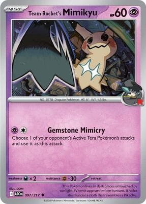Team Rocket's Mimikyu Ascended Heroes #97