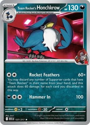 Team Rocket's Honchkrow Ascended Heroes #127