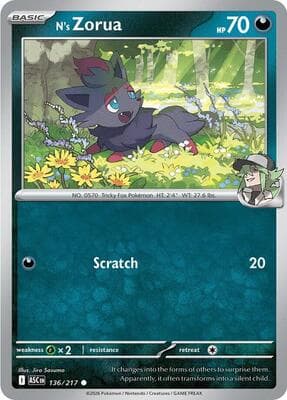 N's Zorua Ascended Heroes #136