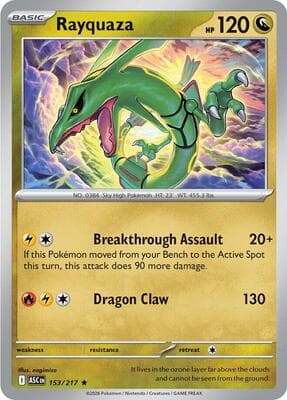 Rayquaza Ascended Heroes #153