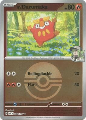 N's Darumaka · Poke Ball