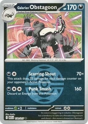 Galarian Obstagoon · Dusk Ball