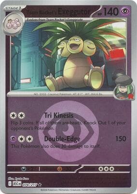 Team Rocket's Exeggutor · Energy Symbol Pattern