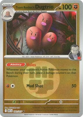Team Rocket's Dugtrio · Energy Symbol Pattern