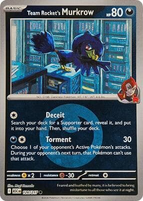 Team Rocket's Murkrow · Energy Symbol Pattern