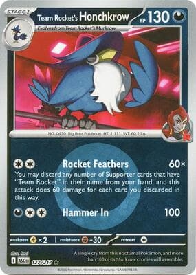 Team Rocket's Honchkrow · Energy Symbol Pattern