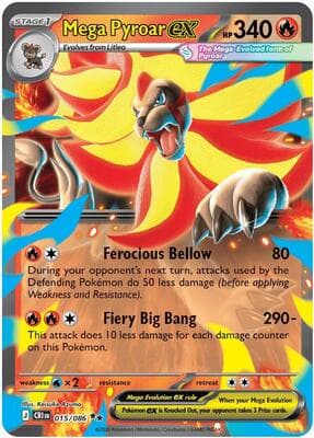 Mega Pyroar ex Chaos Rising #15