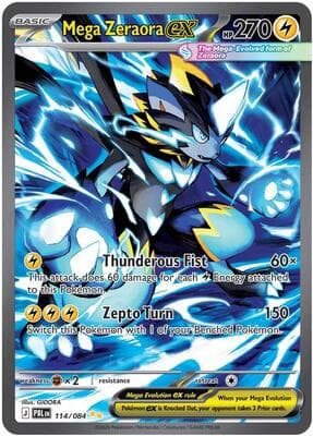 Mega Zeraora ex Pitch Black #114