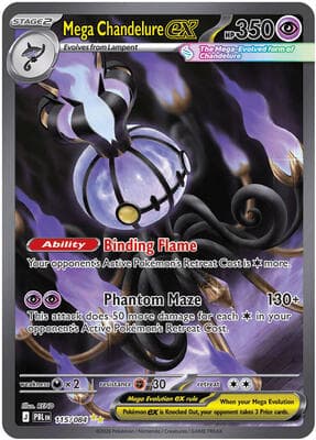 Mega Chandelure ex Pitch Black #115