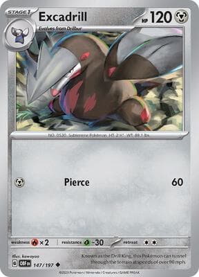 Excadrill Obsidian Flames #147