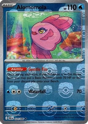 Alomomola · Master Ball Pattern Black Bolt #24