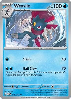 Weavile Ascended Heroes #45
