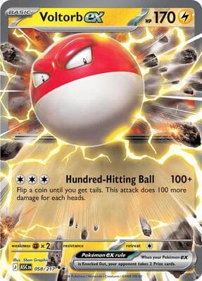 Voltorb ex Ascended Heroes #58
