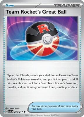 Team Rocket's Great Ball Ascended Heroes #205